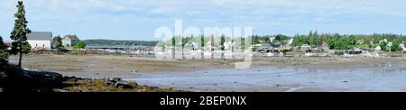 Bass Harbor on Mt Desert Island in Maine USA Stock Photo