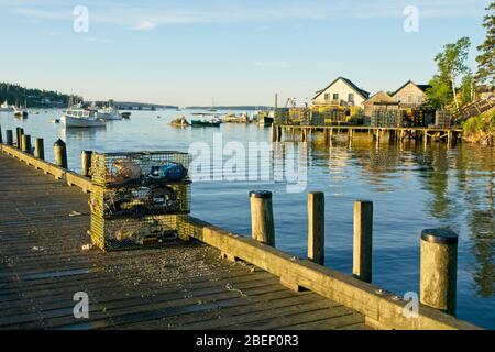 Bass Harbor on Mt Desert Island in Maine USA Stock Photo