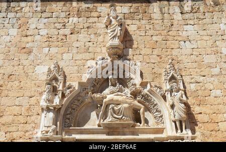 The Franciscan Church and Monastery in the old town of Dubrovnik, Croatia. Stock Photo