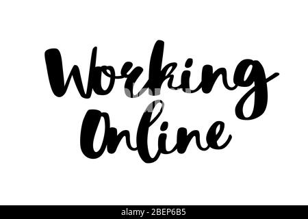 Font design for work from home with three kids doing homework ...