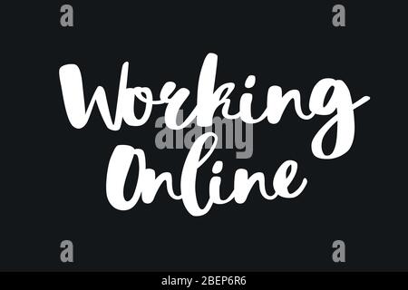 Font design for work from home with three kids doing homework ...