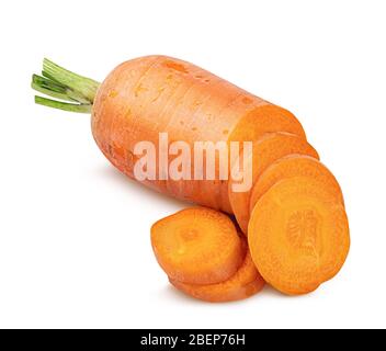 Carrots isolated on white background Stock Photo