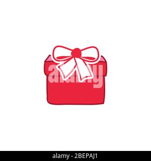 a beautiful giftbox vector illustration in stylish style for celebration and happy moment Stock Vector