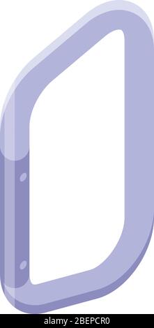 Climbing carabine icon, isometric style Stock Vector