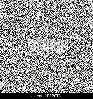 Pointillism high density seamless dots pattern. Abstract monochrome halftone. Just drop to swatches and enjoy EPS 10 Stock Vector