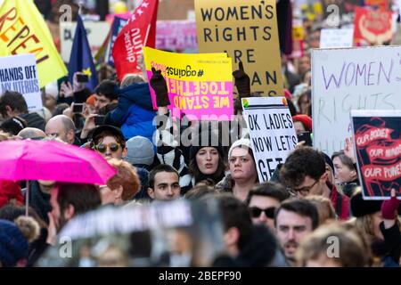 Phoebe Waller-Bridge at the 2017 Women's March, London Stock Photo