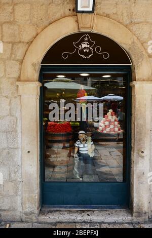 Captain Candy store in Dubrovnik's old town. Stock Photo