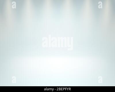 Empty room studio smooth scene background. Light interior with copyspace. Warm spotlight. EPS 10 Stock Vector