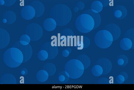 Blue water Abstract background with bubbles. Vector Seamless pattern texture blue color. Stock Vector