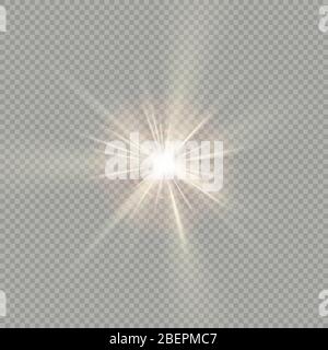 Easy to use. Effect of sunlight special lens flare light. EPS 10 Stock Vector
