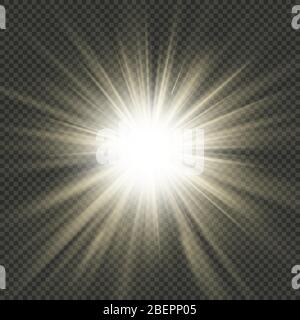 Star burst rays effect. EPS 10 vector file Stock Vector