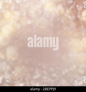 Christmas and New Year shimmering blur golden lights on abstract background. EPS 10 Stock Vector