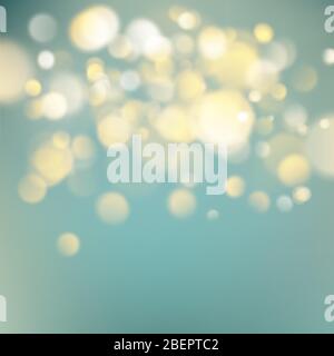 Abstract warm background with orange blur bokeh light effect. Soft colors holiday backdrop. EPS 10 Stock Vector
