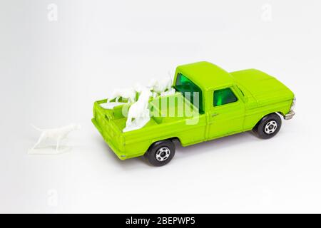 Lesney Products Matchbox model toy car 1 75 series no.50 Ford Kennel Truck Stock Photo Alamy