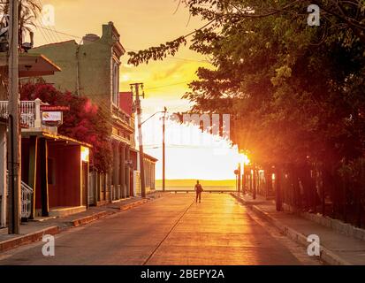 Sunset at La Punta, Cienfuegos, Cienfuegos Province, Cuba Stock Photo