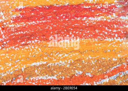 orange grunge textured abstract background. dark and light red pastel painted surface. Stock Photo