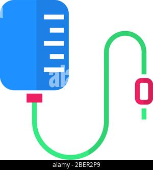 therapy hydration iv drip stand cartoon vector illustration Stock ...