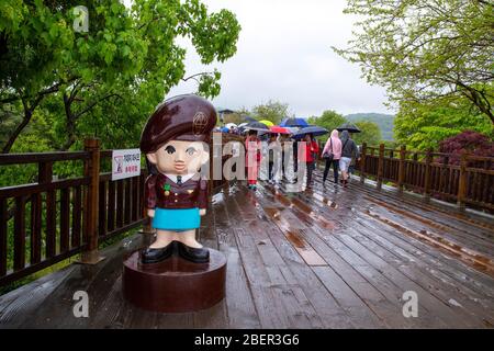 Freedom Bridge, South Korea Stock Photo