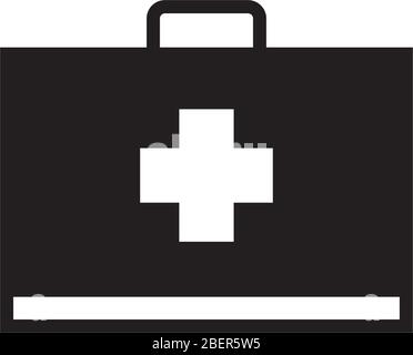 medical kit icon vector glyph design Stock Vector