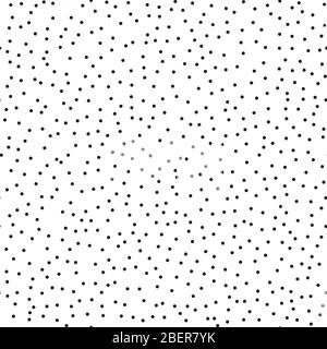 Pointillism low density seamless dots pattern. Abstract monochrome halftone. Just drop to swatches and enjoy EPS 10 Stock Vector