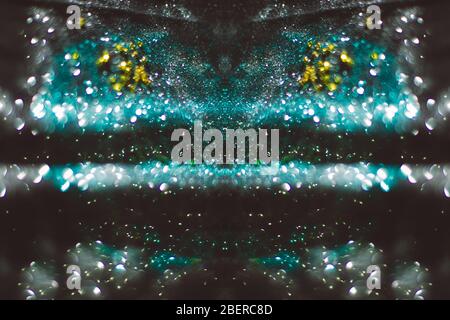 Abstract form bokeh dancing form shapes Stock Photo