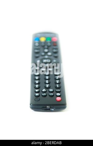 tv remote control on white background Stock Photo