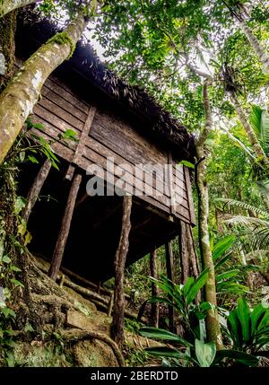 Casa de Fidel, Fidel Castro's House, Comandancia de la Plata, Sierra Maestra, Granma Province, Cuba Stock Photo