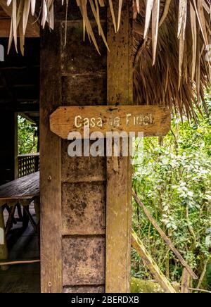 Casa de Fidel, Fidel Castro's House, Comandancia de la Plata, Sierra Maestra, Granma Province, Cuba Stock Photo