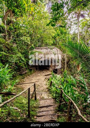 Casa de Fidel, Fidel Castro's House, Comandancia de la Plata, Sierra Maestra, Granma Province, Cuba Stock Photo