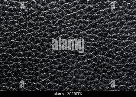 Black natural leather texture. Abstract background for design. Art stylized banner. Stock Photo