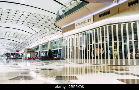 Interior design in Hong Kong International Airport.