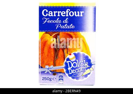 CARREFOUR Potato starch Sold by Carrefour Supermarket chain Stock Photo