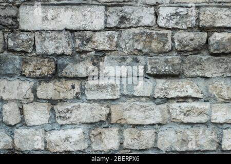 Texture of old brickwork closeup as background Stock Photo