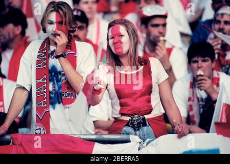 European Scenes on X: Ajax vs. Hajduk Split at Olympisch Stadion  Amsterdam. Champions League 1994-1995  / X