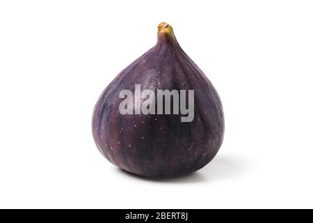 Ripe fig close-up isolated on a white background Stock Photo