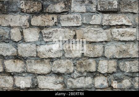 Texture of old brickwork closeup as background Stock Photo