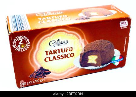Gelatelli Ice Cream Sold By Lidl Supermarket Chain Stock Photo Alamy