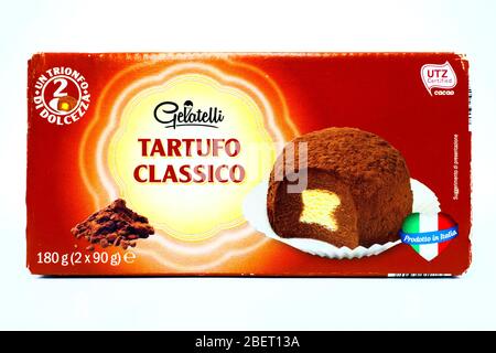 Gelatelli Ice Cream Sold By Lidl Supermarket Chain Stock Photo Alamy