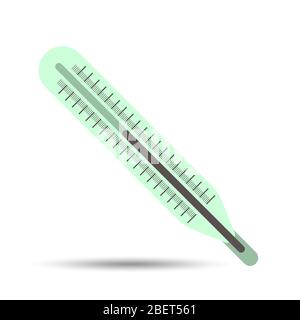 Thermometer icon measurement medical instrument for health Stock Vector