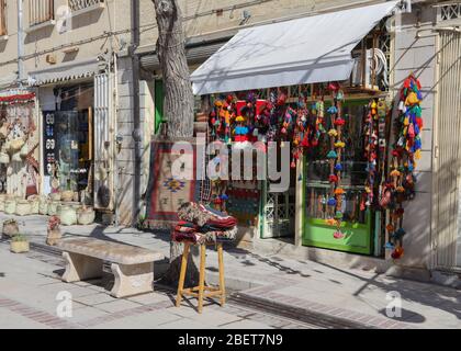 Souvenir shop in Vakil Bazaar area Shiraz, Fars Province, Iran, Persia, Middle East Stock Photo