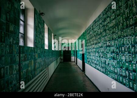 The inside of a communist prison - Memorial of the Victims of Communism and the Resistance, Sighet Memorial, Romania Stock Photo