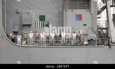 Atmosphere at the' TNT AND THE U.S. Navy  Partner  To Celebrate Series NY FLEET WEEK .NEW YORK, NY - MAY 21, 2014: Stock Photo