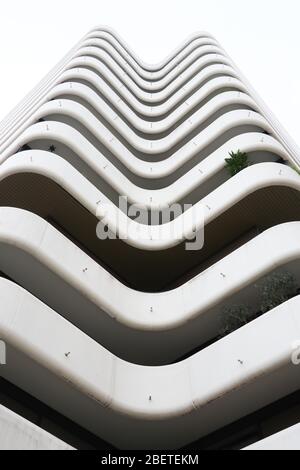 Bordeaux , Aquitaine / France - 11 30 2019 : office building in Meriadeck Bordeaux France abstract pattern use for background Stock Photo