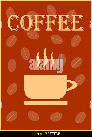 Template for text for coffee shop cafe. Stock Vector