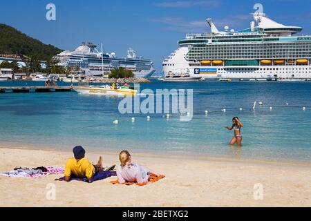 Turtle Beach, Ocho Rios, St. Ann's Parish, Jamaica, Caribbean Stock Photo