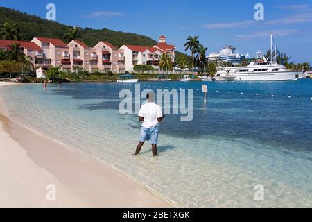 Turtle Beach, Ocho Rios, St. Ann's Parish, Jamaica, Caribbean Stock Photo