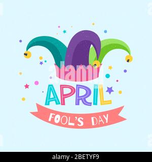 April fools poster Stock Vector