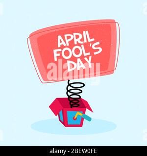 April fools poster Stock Vector
