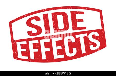 Side effects sign or stamp on white background, vector illustration Stock Vector