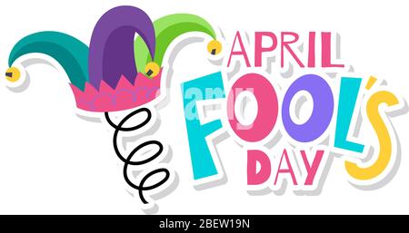 April fools poster Stock Vector
